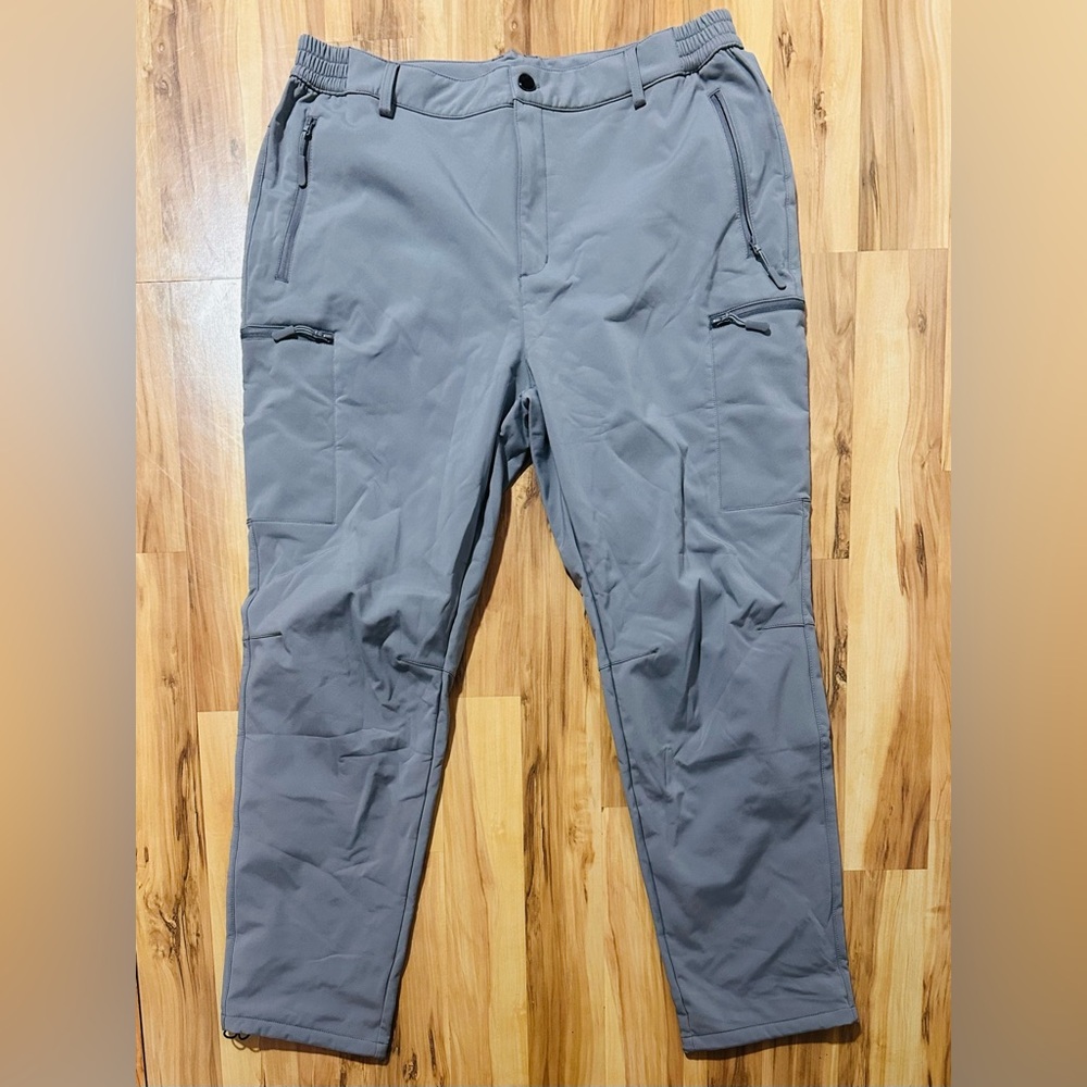 Outdoor Hiking Pants Mens Waterproof Mountain Climbing Gray New Magcomsen 2XL